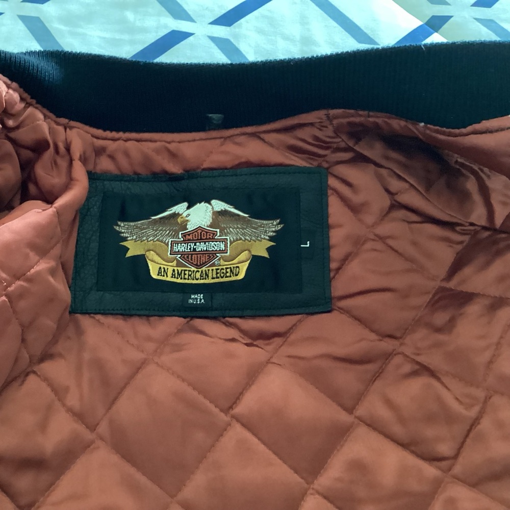 Harley-Davidson Quilted Jacket in Rich Brown